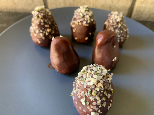 Double Chocolate and Macadamia Protein Easter Treats