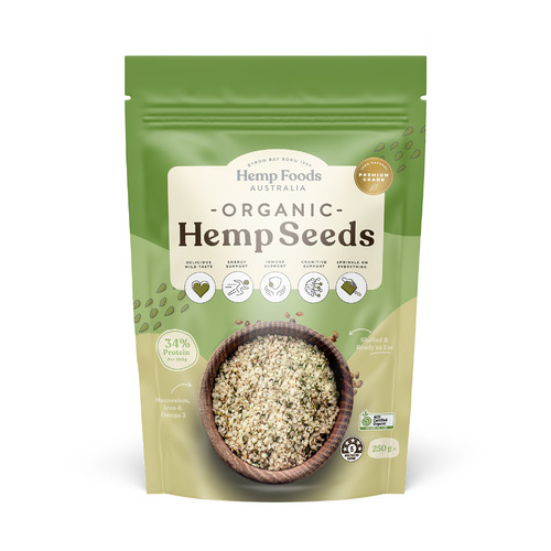 Organic Hulled Hemp Seeds 250g