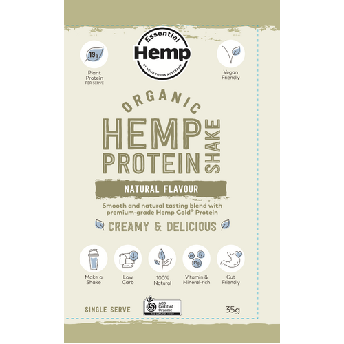Organic Hemp Protein Natural 35g Single Serve