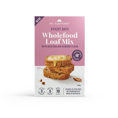 Sticky Date Wholefood Loaf Mix - 300g